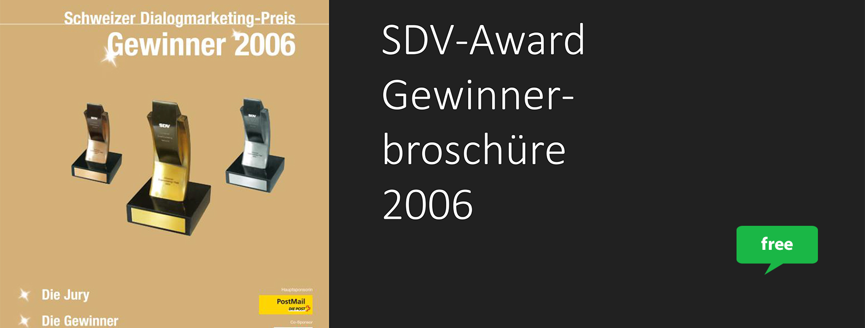 SDV-Award Gewinnerbroschüre 2006 - Schweizer Dialogmarketing Verband